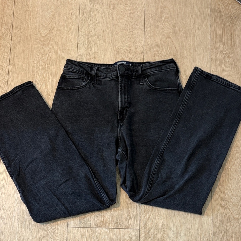 Hollister Vintage Stretch Ultra High-Rise Dad Jeans - Black